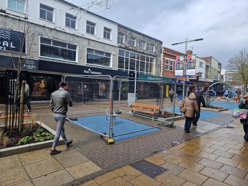 Changes include new seating, more planting, play equipment for children, new cycle stands, and a pavement graphic by local artist, Angela Chick following a successful competition run in conjunction with the council’s Safer Streets team.