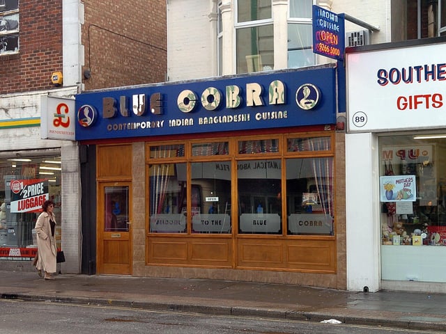 Blue Cobra, 87 London Road, North End, is ranked 6th on TripAdvisor after being given a 4.5 star rating from 369 reviews.