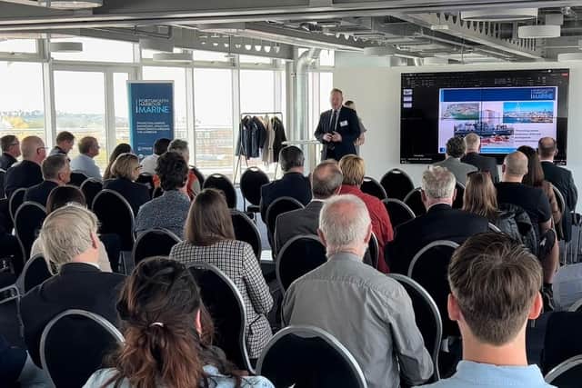 At a Portsmouth Harbour Marine event, Rear Admiral Cox outlined how billions in government investment aims to transform shipyards and suppliers across the UK