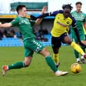 Billie Busari in action for Gosport against Hendon. Picture: Tom Phillips