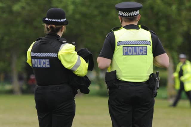 File photo of heavy police presence. Picture: Ian Hargreaves (310519-1)