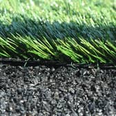 The new 3G pitch at Westleigh Park - a carpet of 'grass' is laid on a shock pad which lies on top of a layer of aggregate. Picture: Sarah Standing