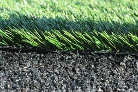 The new 3G pitch at Westleigh Park - a carpet of 'grass' is laid on a shock pad which lies on top of a layer of aggregate. Picture: Sarah Standing