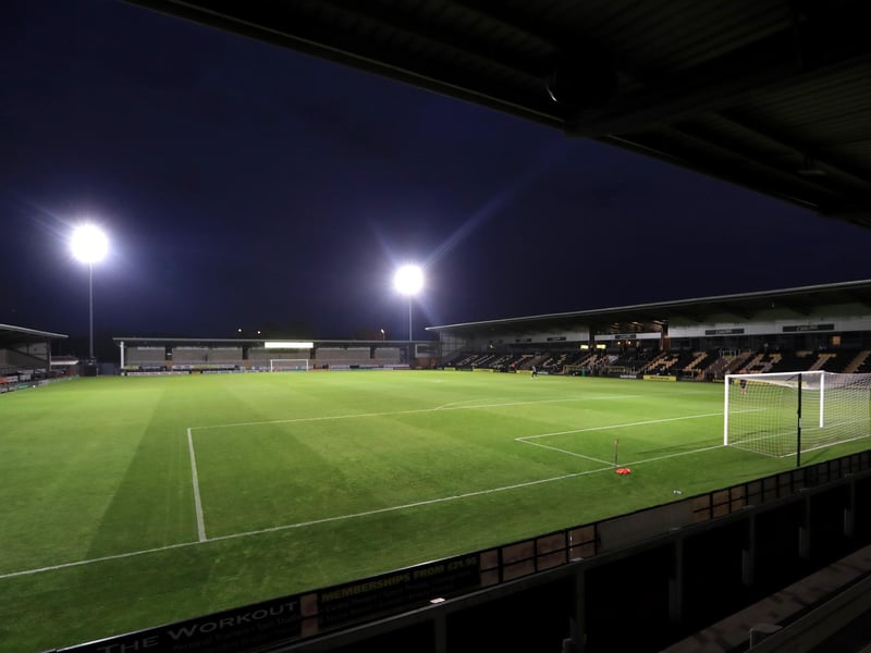 Average attendance: 3,332; Capacity: 6,912.