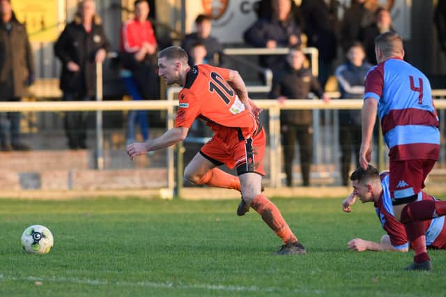 Lee Wort scored twice in Portchester's first home Wessex League win of 2021/22, against Alresford.

Picture: Keith Woodland