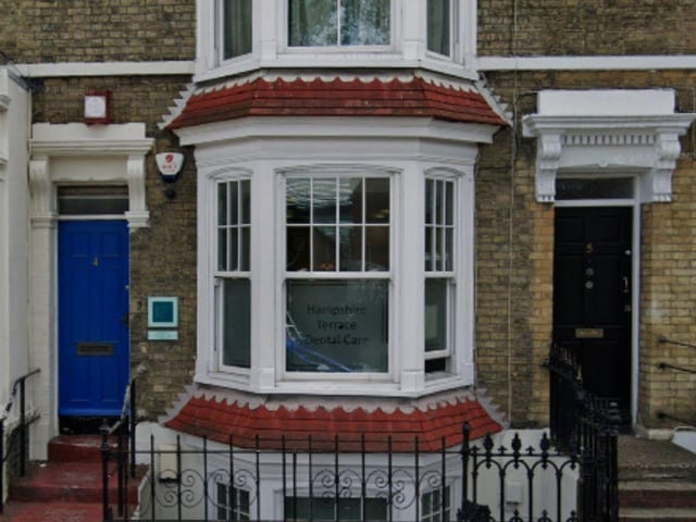 Hampshire Terrace Dental Care in Southsea has a rating of 4.7 from 343 Google reviews. One patient said: "Great dentists, dental nurses, hygienists and reception staff."