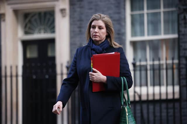 Leader of the House of Commons Penny Mordaunt leaves following the weekly cabinet meeting at 10 Downing Street on January 17, 2023 in London, England. Picture: Dan Kitwood/Getty Images.