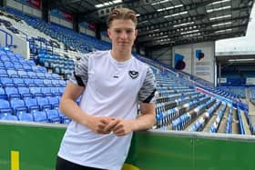Summer signing Liam Vincent has been out for four months after feeling injury in his second Pompey training session. Picture: Portsmouth FC