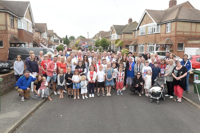 Residents in Weymouth Avenue, Gosport, held a street party on Sunday, June 5m to celebrate The Queen's Platinum Jubilee.
Picture: Sarah Standing (050622-9205)