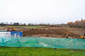 Work being done at King George V field. Picture by Matthew Clark