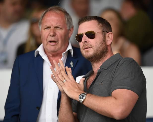 Darragh MacAnthony, right, with Peterborough director of football Barry Fry.  Picture: Michael Regan/Getty Images