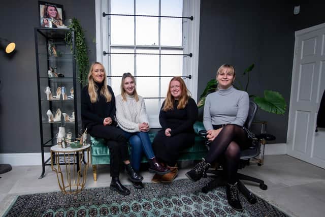 Freya Rose Archer with her staff, Tegan Thompson, Emily Conway and Lucy Fife at their office in Southsea
Picture: Habibur Rahman