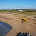 Beach replenishment at Hayling Island West Beach. Brian Bracher/Compass Aerial Photography