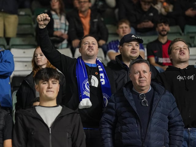 1,143 Pompey fans made the midweek trip to Plymouth Argyle's Home Park.