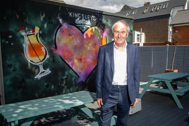 Steve Kingsley in Kingsley's new beer garden.

Picture: Habibur Rahman