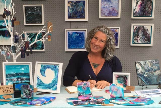 Power To Us is a dynamic, all-female exhibition at the Yellow Edge Gallery, Gosport, that showcases the works of 13 emerging artists. Pictured: Samantha Lee March