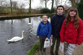 Theodore (8), Quinton (13), and Theandra (11), during their Family John Muir Award