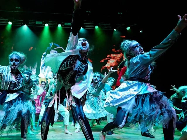 Some of the Purbrook Park performers on stage at Dance Live 2025