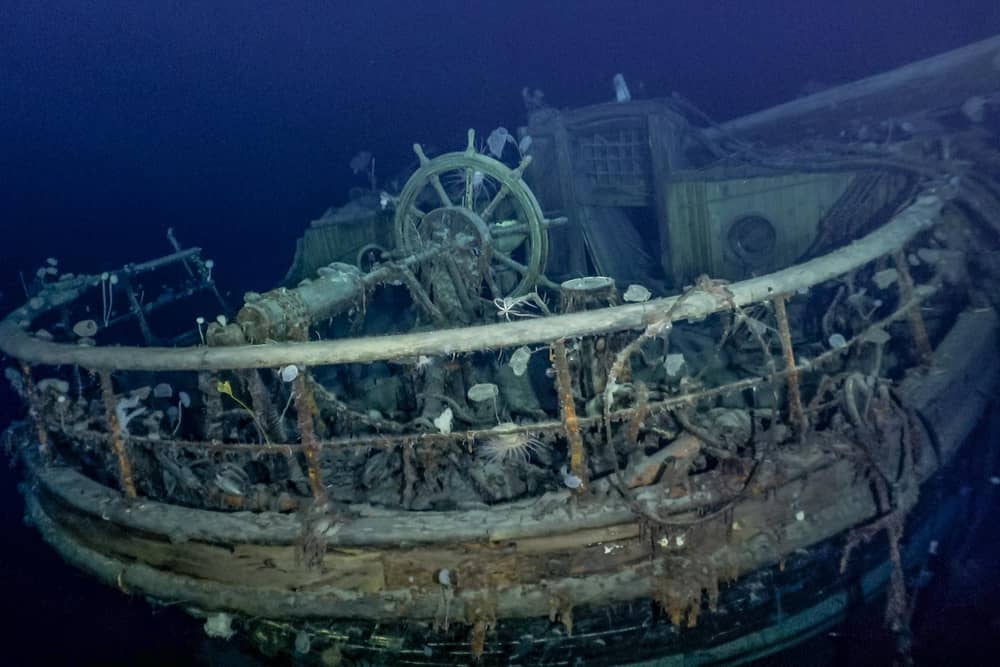 Dr John Shears, the expedition leader, called the mission to find HMS Endurance 'the world’s most challenging shipwreck search'. Picture: Falklands Maritime Heritage Trust/National Georgraphic/PA