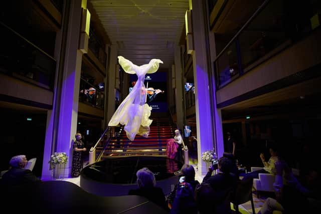 A naming celebration took place on board Viking Venus on May 17 - with the ship's godmother Anne Diamond