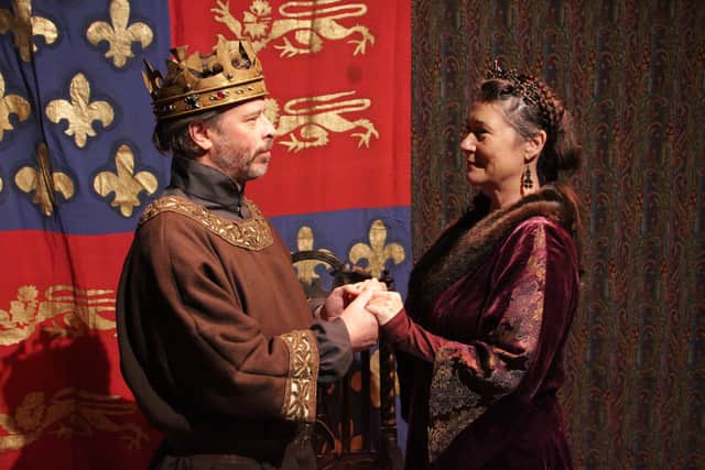 Andy Thomas (Henry) with Sarah Parnell (Eleanor). Picture by Dickie Spurgin