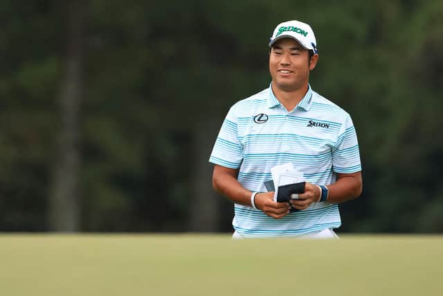 Hideki Matsuyama goes into today's final round with a four-stroke lead. Picture: Mike Ehrmann/Getty Images