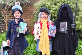 Romilly, Ayla and Adelaide celebrate with their favourite books