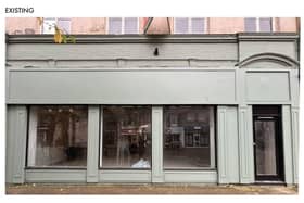 Existing shop front. Picture: Holden Signs Ltd
