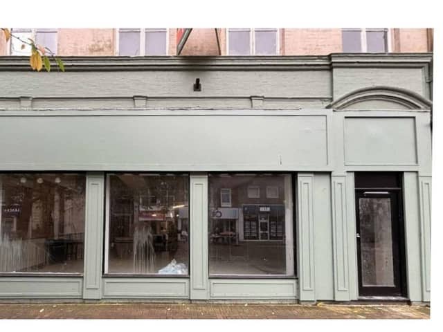 Existing shop front. Picture: Holden Signs Ltd