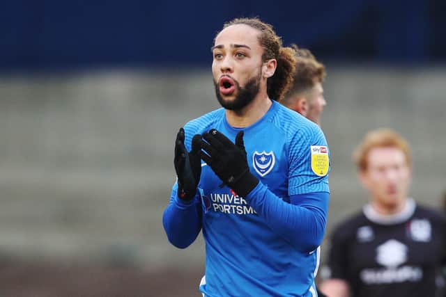 Pompey forward Marcus Harness