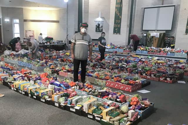 Michael volunteering at the Waterlooville Foodbank