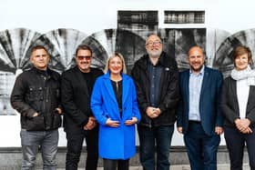 (left to right) James Ralls, Victorious Festival; Tim Rusby, Chair, Portsmouth Creates; Gemma Nicols, CEO Portsmouth Creates; Phil Gibby, Arts Council England; Steve Pitts, leader of Portsmouth City Council and Sarah Duckering, University of Portsmouth. Picture: Portsmouth City Council.