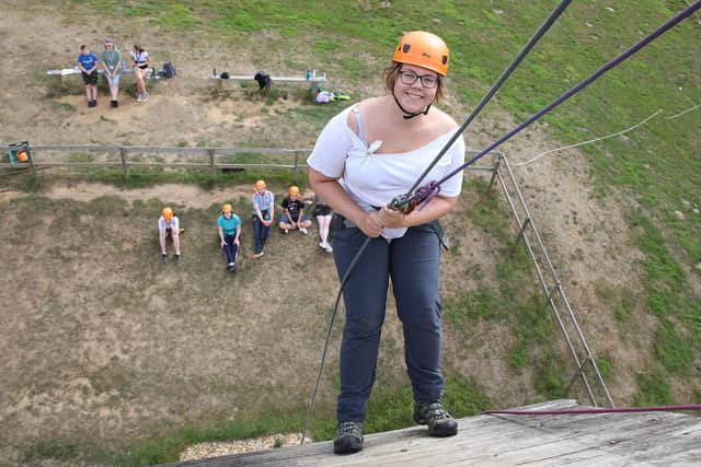 Abseiling was one of the activities on offer at the High Tide summer residential