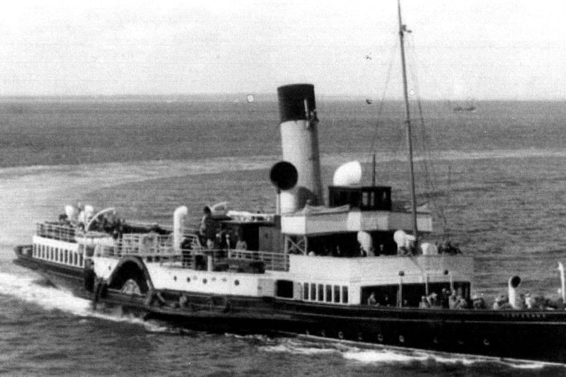P S Portsdown the former Southern Railway paddle steamer in 1928. She assisted with the Dunkirk evacuation in 1940 and was sadly sunk by a naval mine a year later.