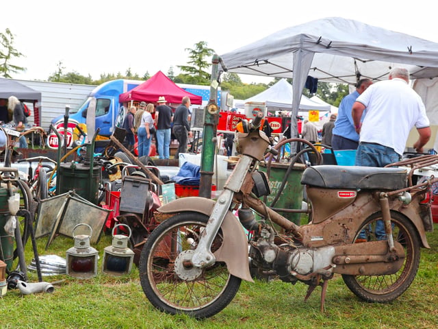 Bikes and antiques at the International Autojumble