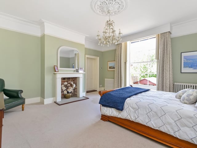 One of the bedrooms at the back of the house