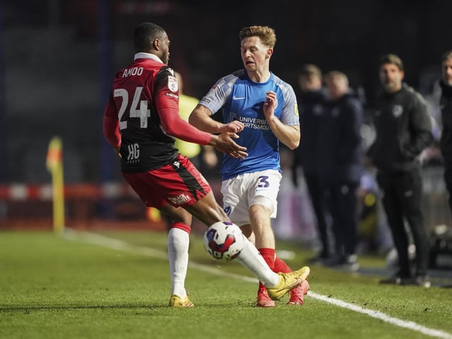 Showed on Tuesday night what a threat he can be down the left when he's at full throttle. Pompey need consistence performances on the left flank, with Josh Koroma often struggling there and Ronan Curtis doing no better. Now it's time for Hume to step up to the plate and remind fans why the manager paid a fee for him last January.