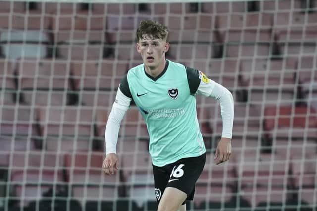 Pompey prospect Josh Dockerill has joined Bognor on loan. Picture: Jason Brown