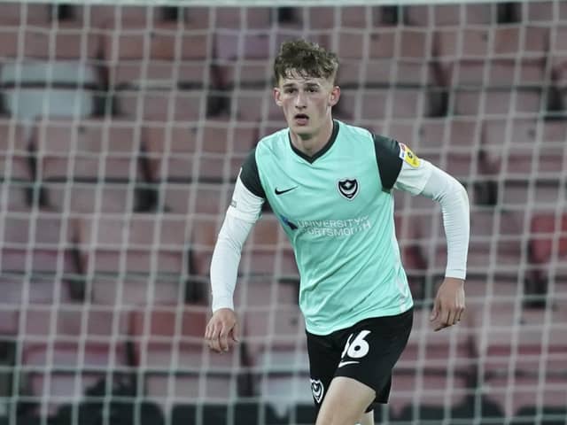 Pompey prospect Josh Dockerill has joined Bognor on loan. Picture: Jason Brown
