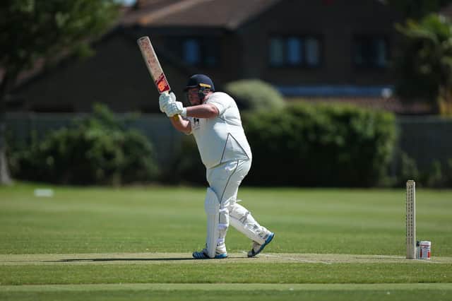 Dan Higgins batting for Gosport Borough 4ths against Portsmouth 4ths. Picture: Chris Moorhouse