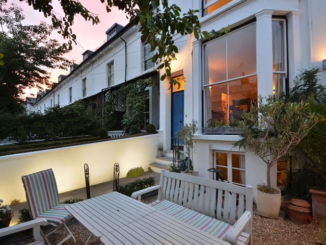 This end-of-terrace townhouse in Netley Terrace, Southsea, is on the market at a guide price of £665,000. It is listed by Fine and Country.