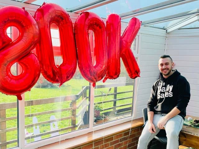 Daniel Disney, from Waterlooville, started his LinkedIn page, The Daily Sales in 2015 and has just surpassed 800,000 followers