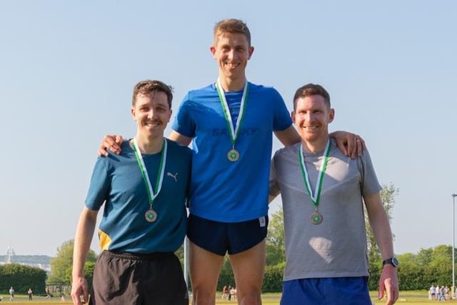 Paul Navesey won the 5000m senior men's title in a time of 15:40.24. Picture by Paul Smith