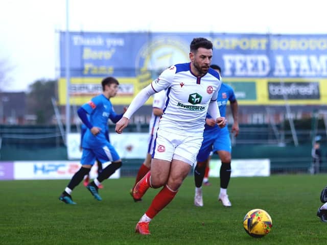 Gosport Borough's Rory Williams is currently out with a hamstring issue Picture: Tom Phillips