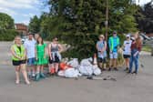 Volunteers cleared bags of rubbish from the seafront in Hilsea