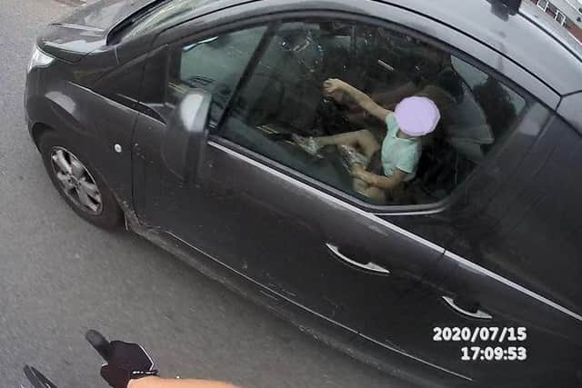 This driving offence took place on July 15, 2020, in London Road, Waterlooville. It was reported by a cyclist through Hants Snap.