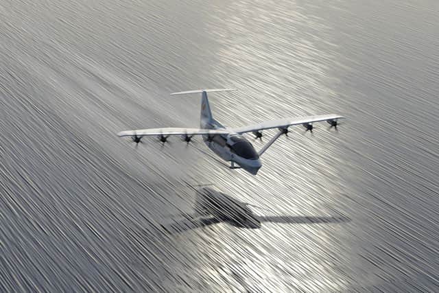 A concept image of the new 'flying ferries' that could be sailing from Portsmouth by 2028.