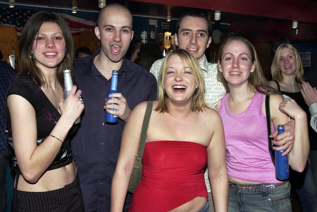 Revellers having a good time at Route 66 nightclub in Guildhall Walk, Portsmouth - (040893-0054)