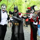 The Joker, Batman and Harley Quinn. Picture: Keith Woodland (110521-38)