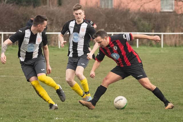 Locks Heath's Jake Alford in action against Hayling. Picture: Keith Woodland